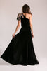 Velvet one shoulder - Stello - Gowns - Designer - Dress - Wedding dress - Stephanie Costello - Michael Costello -