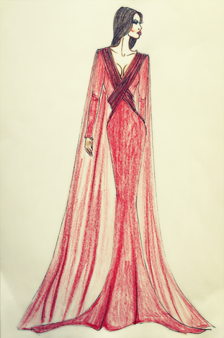 Custom Lycra gown - Stello - Gowns - Designer - Dress - Wedding dress - Stephanie Costello - Michael Costello -